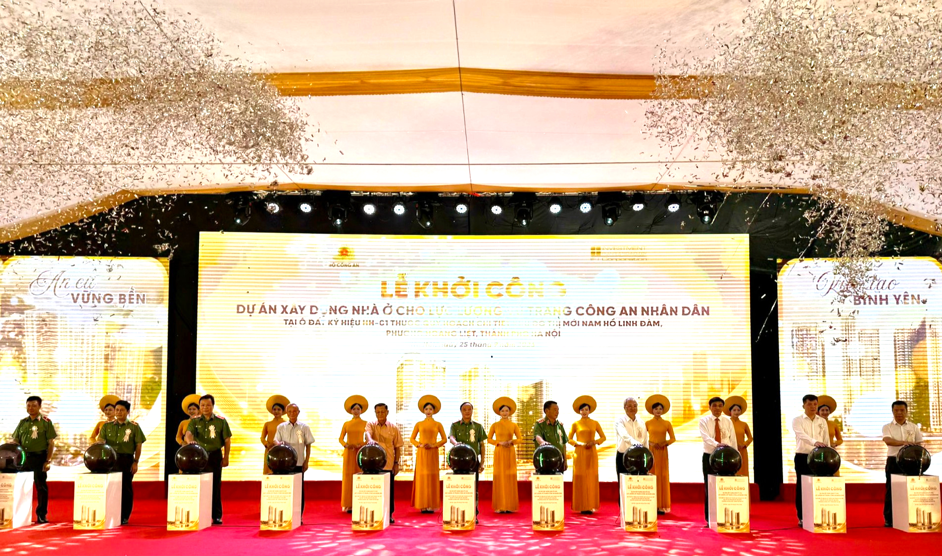 H&agrave; Nội khởi c&ocirc;ng dự &aacute;n nh&agrave; ở cho lực lượng vũ trang C&ocirc;ng an nh&acirc;n d&acirc;n tại phường Ho&agrave;ng Liệt - Ảnh 1.