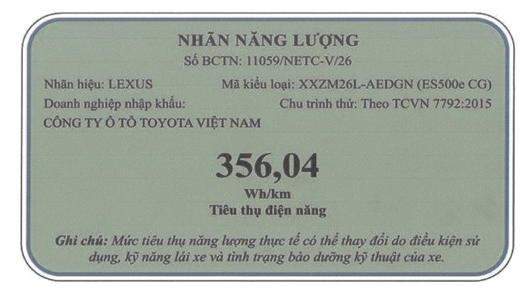 Lexus ES50e lộ th&ocirc;ng số kỹ thuật trước thời điểm ra mắt tại Việt Nam- Ảnh 3.