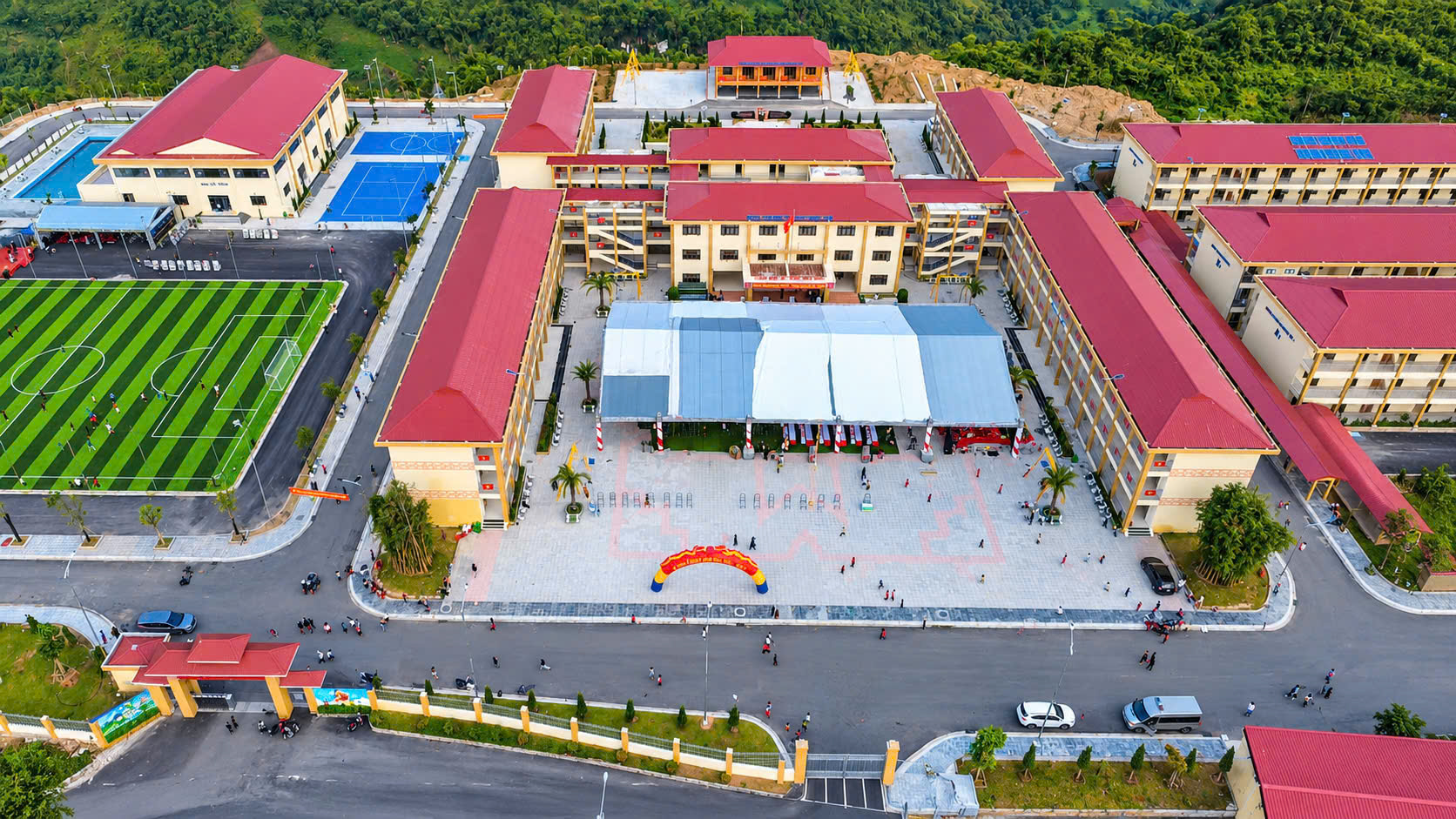  Trường Phổ th&ocirc;ng nội tr&uacute; Tiểu học v&agrave; THCS Pa Tần, Lai Ch&acirc;u trước ng&agrave;y khai giảng- Ảnh 6.