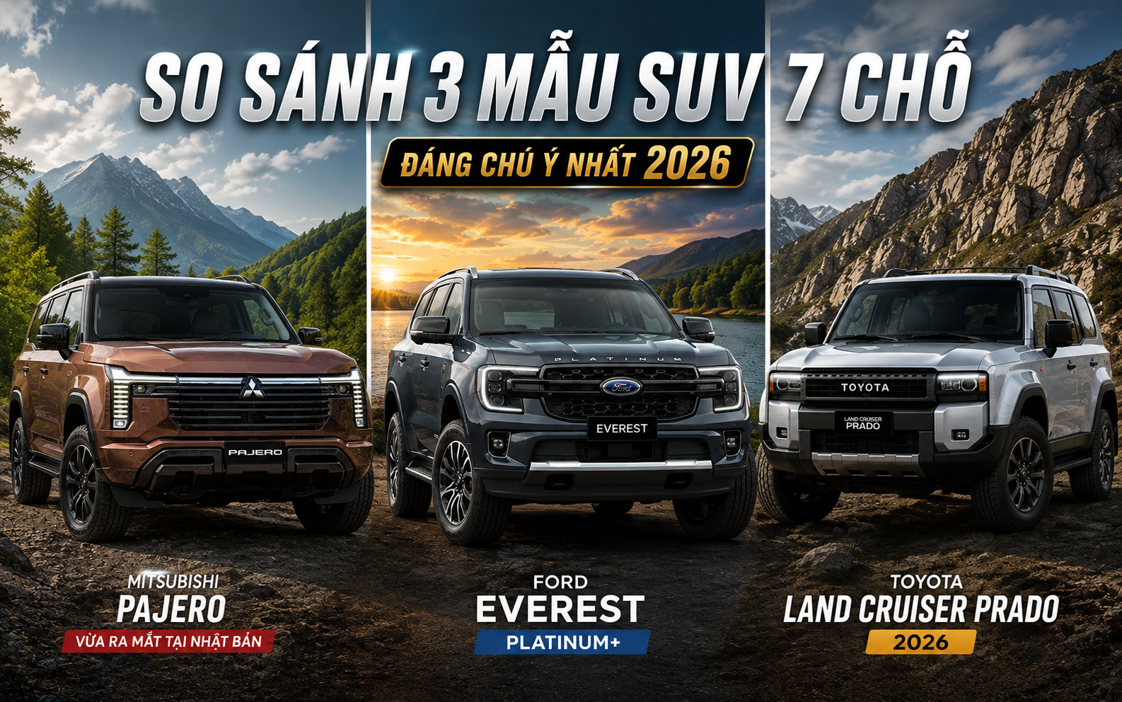Mitsubishi Pajero cạnh tranh với Toyota Prado hay Ford Everest? - Ảnh 1.