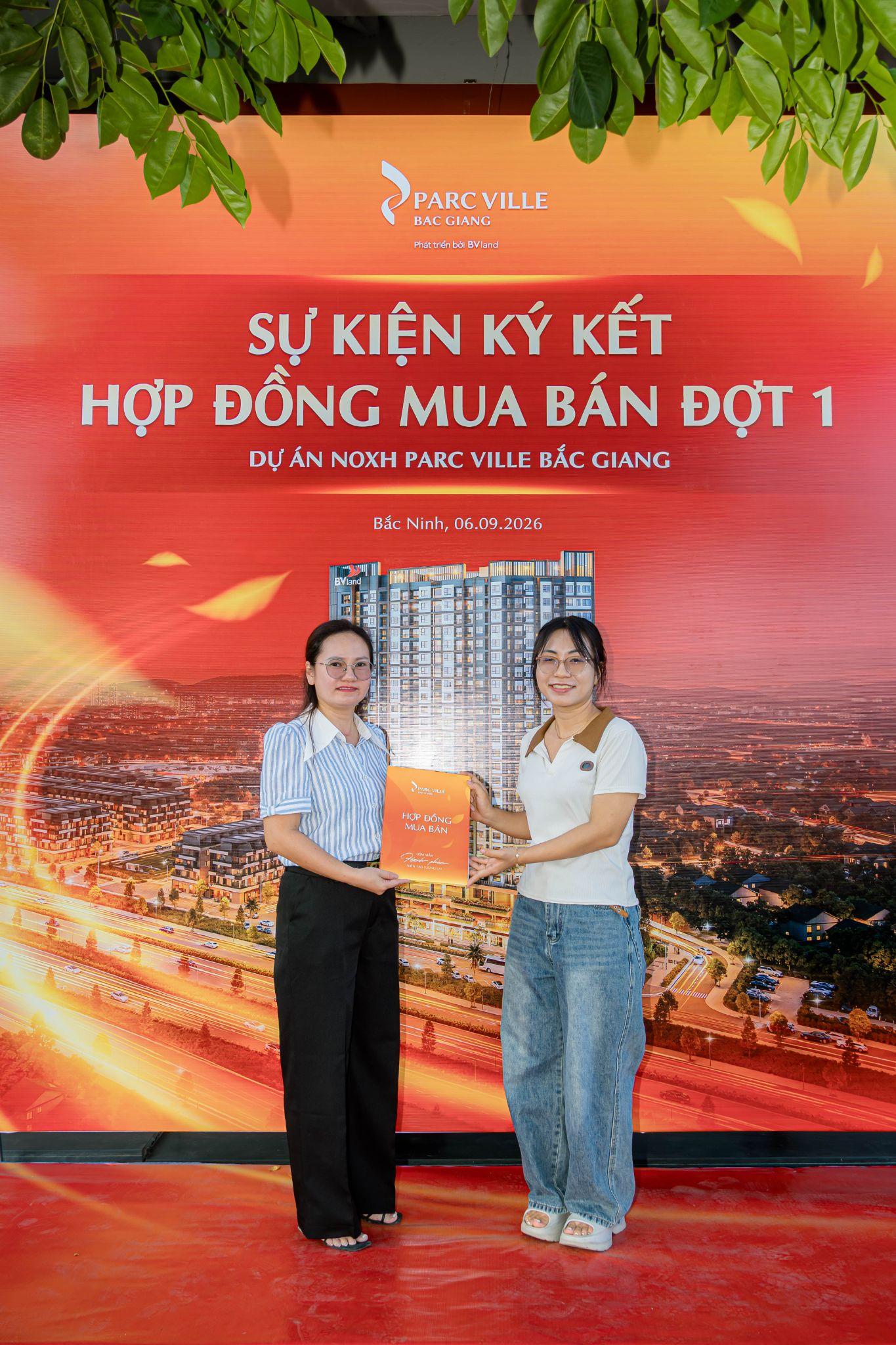NOXH Parc Ville Bắc Giang ho&agrave;n tất k&yacute; hợp đồng mua b&aacute;n đợt 1- Ảnh 1.