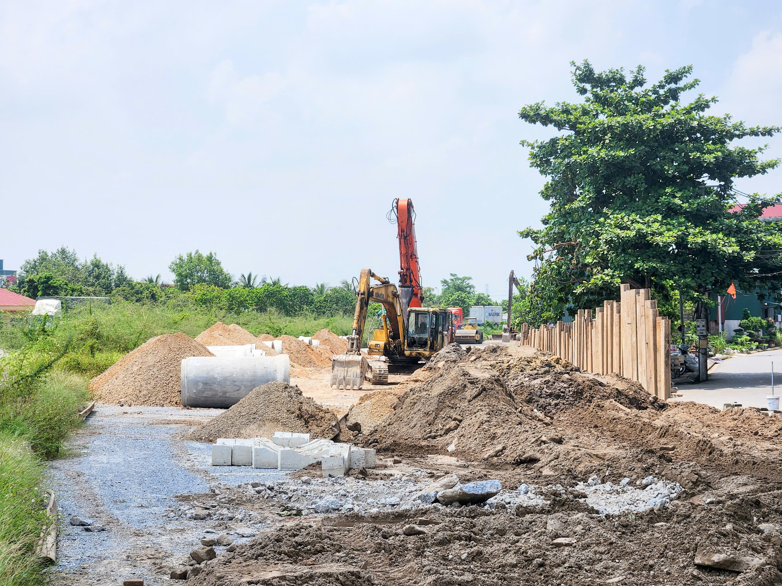Mặt bằng được th&aacute;o gỡ, đường 300 tỷ đồng ở Bắc Ninh thi c&ocirc;ng ra sao?- Ảnh 3.