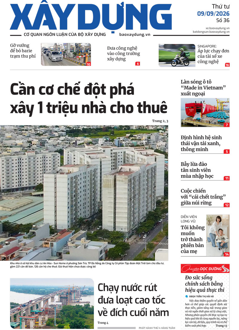 Tin mới nhất, hay nhất tr&ecirc;n B&aacute;o X&acirc;y dựng ng&agrave;y 9/9/2026 - Ảnh 1.