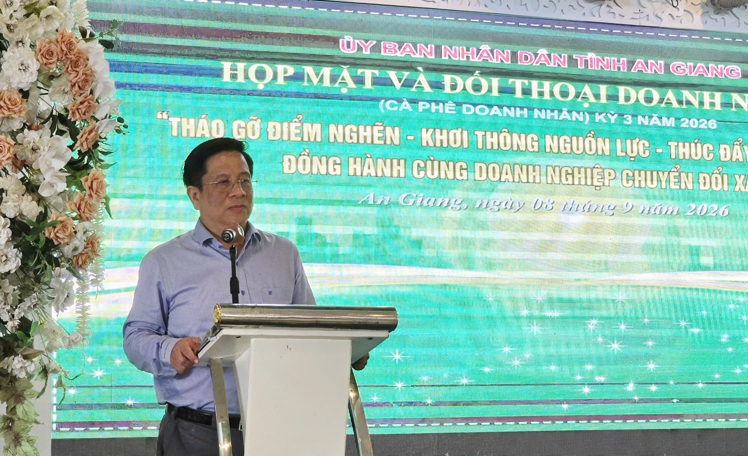 An Giang: Đối thoại với hơn 150 doanh nghiệp tại C&agrave; ph&ecirc; doanh nghiệp- Ảnh 2.