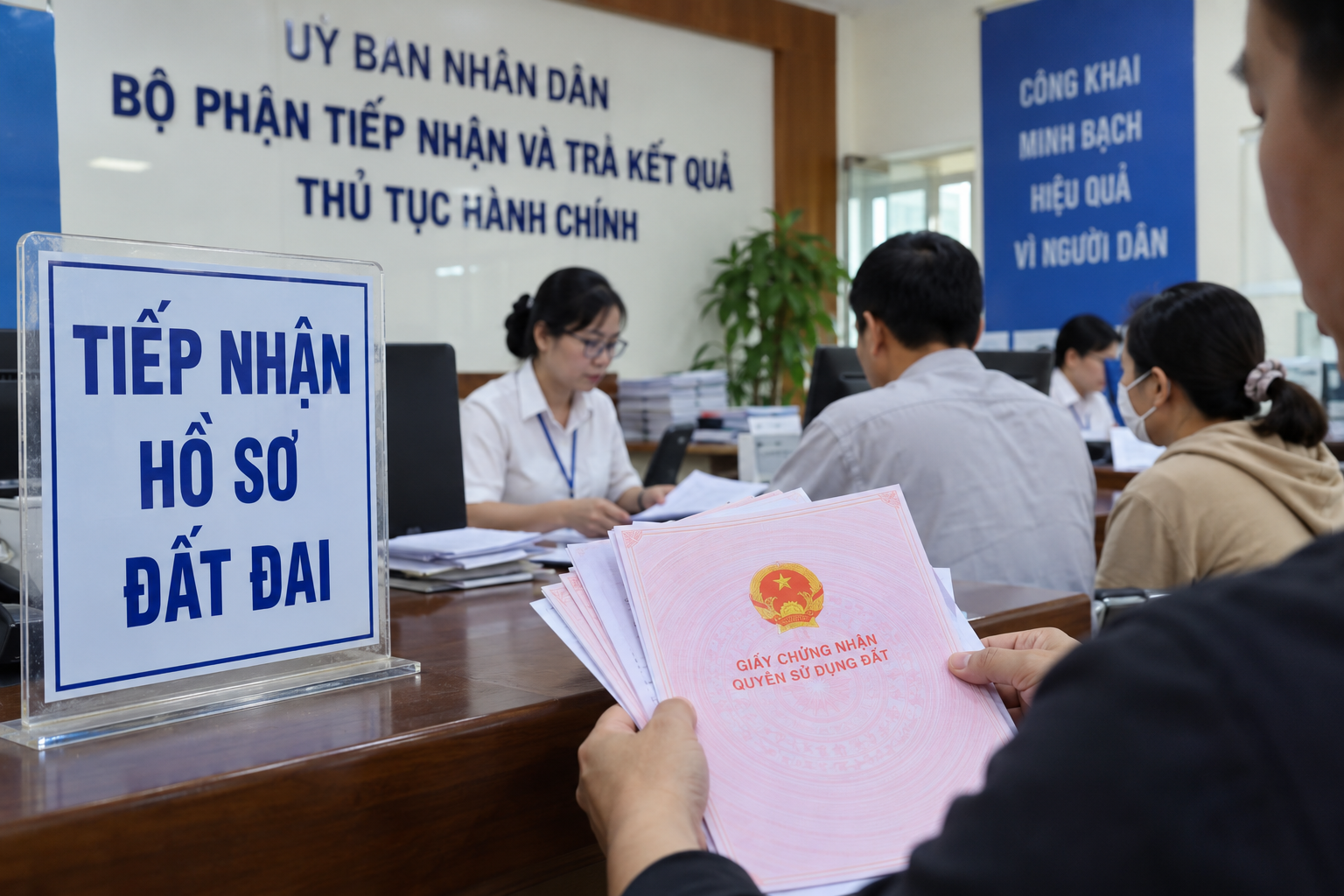 Bộ NN&MT chấn chỉnh l&agrave;m thủ tục đất đai qua "c&ograve;" nhanh hơn - Ảnh 1.