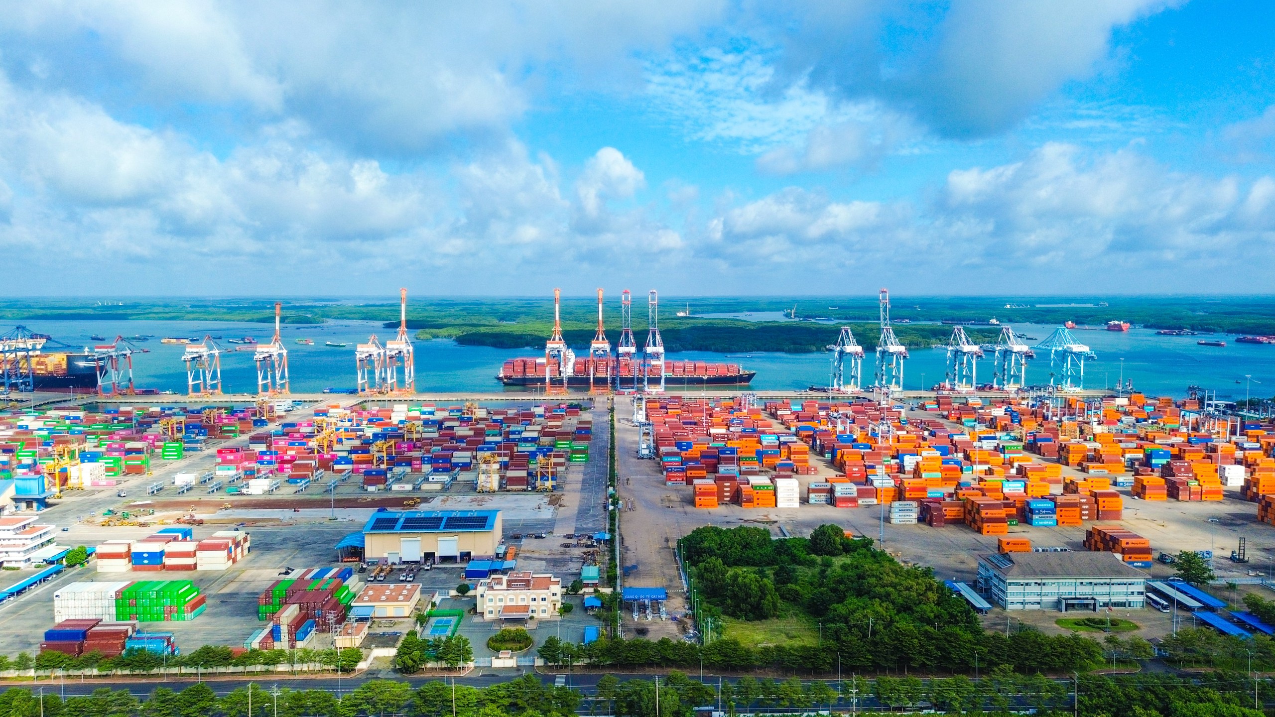 Cảng CMIT v&agrave; TCTT khai th&aacute;c chuyến t&agrave;u thử nghiệm đầu ti&ecirc;n tại khu bến chung  - Ảnh 4.