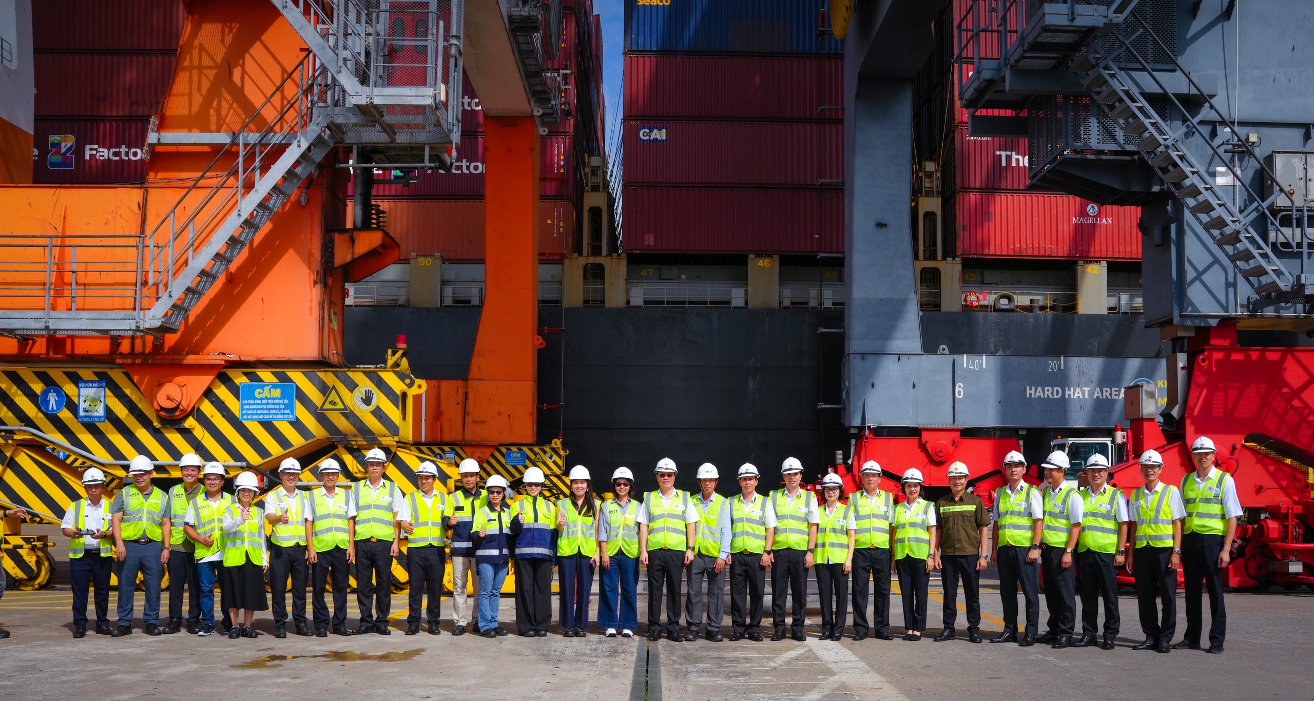 Cảng CMIT v&agrave; TCTT khai th&aacute;c chuyến t&agrave;u thử nghiệm đầu ti&ecirc;n tại khu bến chung  - Ảnh 3.