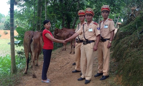 CSGT ke chuyen bat trom bo