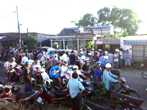 hiện trường vụ &aacute;n mạng bảo vệ b&atilde;i tắm bị đ&acirc;m chết