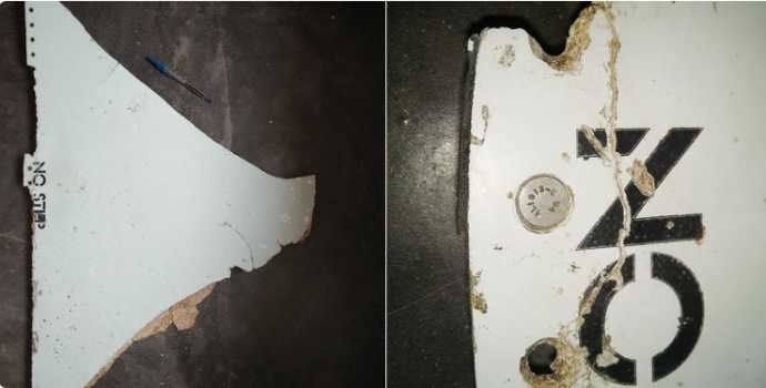 Mảnh vỡ nghi của m&aacute;y bay MH370
