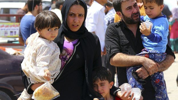 Một gia đ&igrave;nh ở Mosol th&aacute;ng 6.2014