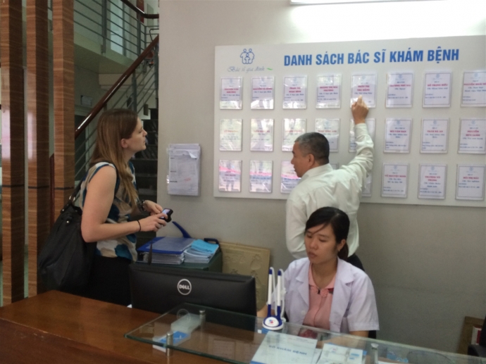 Trung t&acirc;m B&aacute;c sĩ gia đ&igrave;nh H&agrave; Nội.  Ảnh Ho&agrave;ng Anh