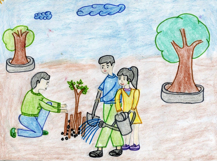 Minh họa trồng c&acirc;y