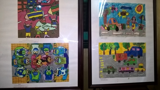 Tranh do thi nhi ve ve chu de an toan giao thong d