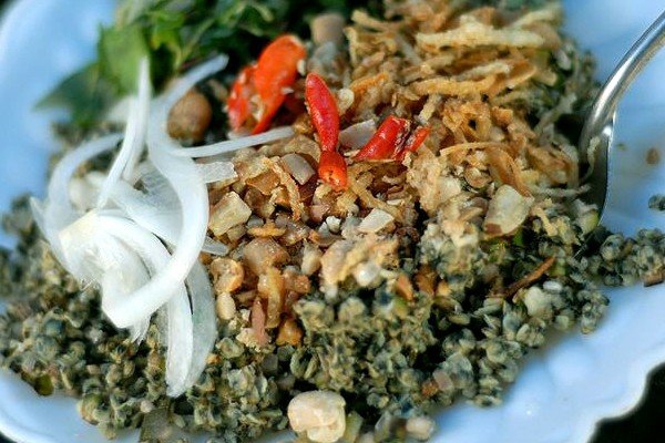 Hen xuc banh trang Quang Nam - mon an gian di nhun