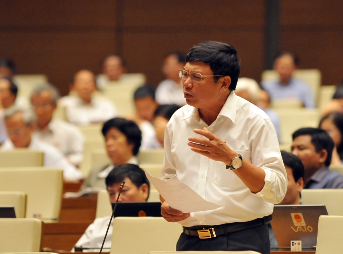 Đại biểu chất vấn tại quốc hội. Ảnh L&atilde; Anh (2)