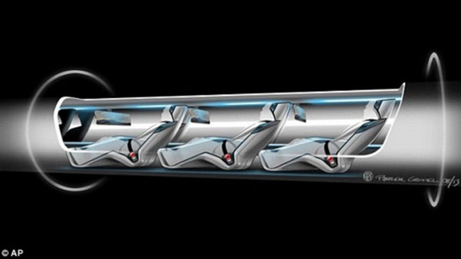 M&ocirc; phỏng t&agrave;u si&ecirc;u tốc c&ocirc;ng nghệ Hyperloop