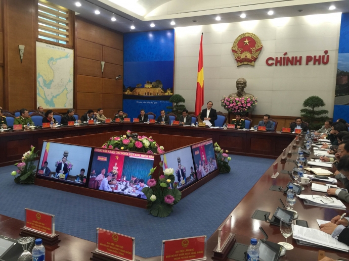 Pho Thu tuong Hoang Trung Hai chu tri Hoi nghi