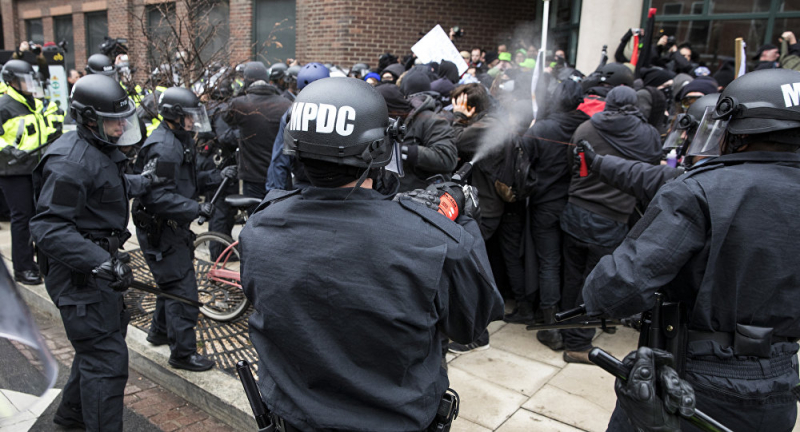 Biểu t&igrave;nh ở Washington, Mỹ