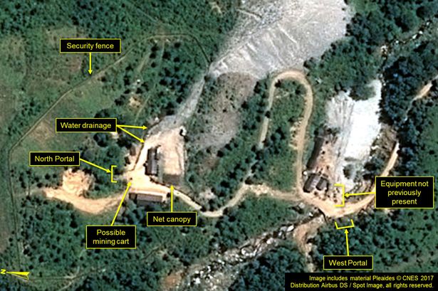 b&atilde;i thử Punggye-ri