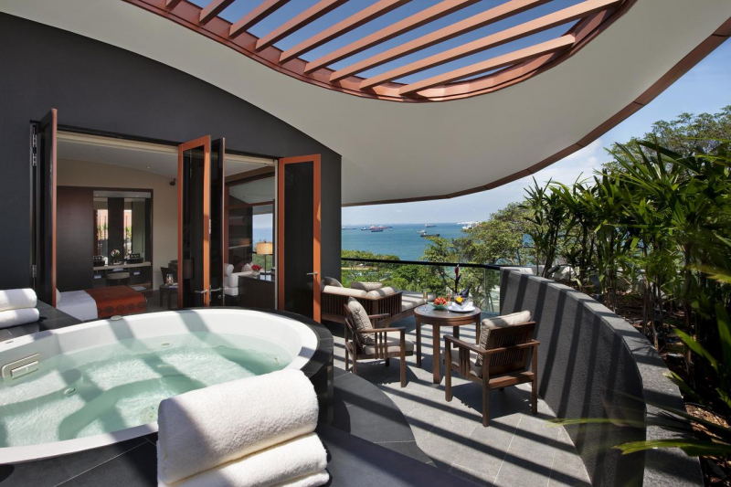 Quang cảnh nh&igrave;n từ một ph&ograve;ng kh&aacute;ch sạn Capella