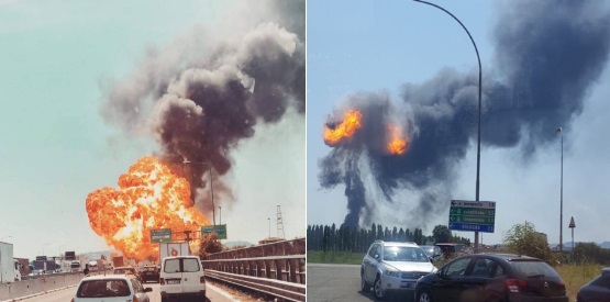 Nổ lớn ở s&acirc;n bay Italia 2