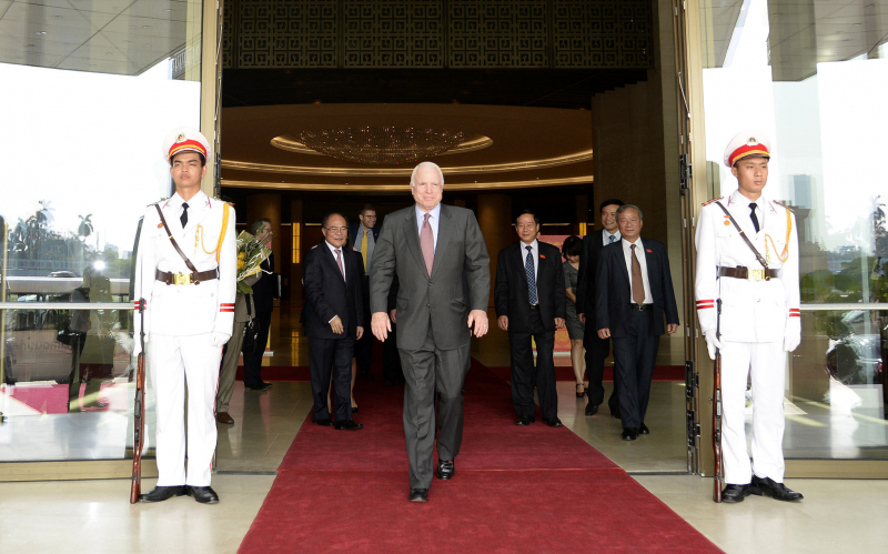 Senator McCain at the National Assembly