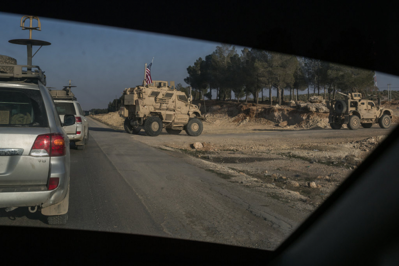 c&aacute;c xe qu&acirc;n sự Mỹ gần Manbij