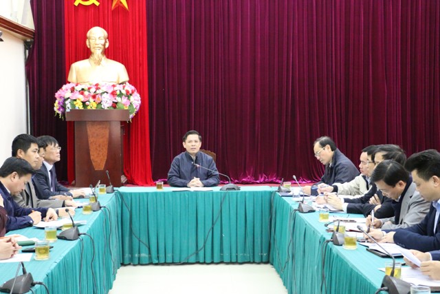 Bộ trưởng Bộ GTVT Nguyễn Văn Thể chủ tr&igrave; cuộc họp