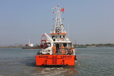Tàu SAR 413 của Vungtau MRCC trực đi cứu nạn