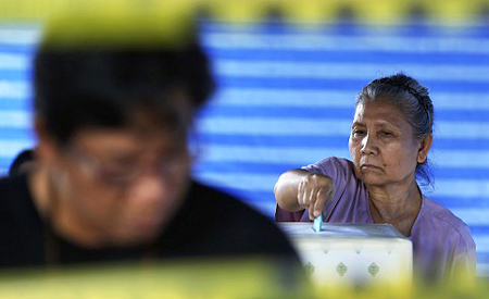 Bỏ phiếu bầu cử thượng viện Th&aacute;i Lan