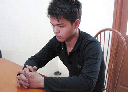 Đối tượng Ninh Trung T&uacute; tại cơ quan điều tra