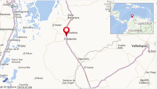 Dấu chấm đỏ l&agrave; nơi xảy ra vụ tai nạn khiến 31 học sinh thiệt mạng.JPG