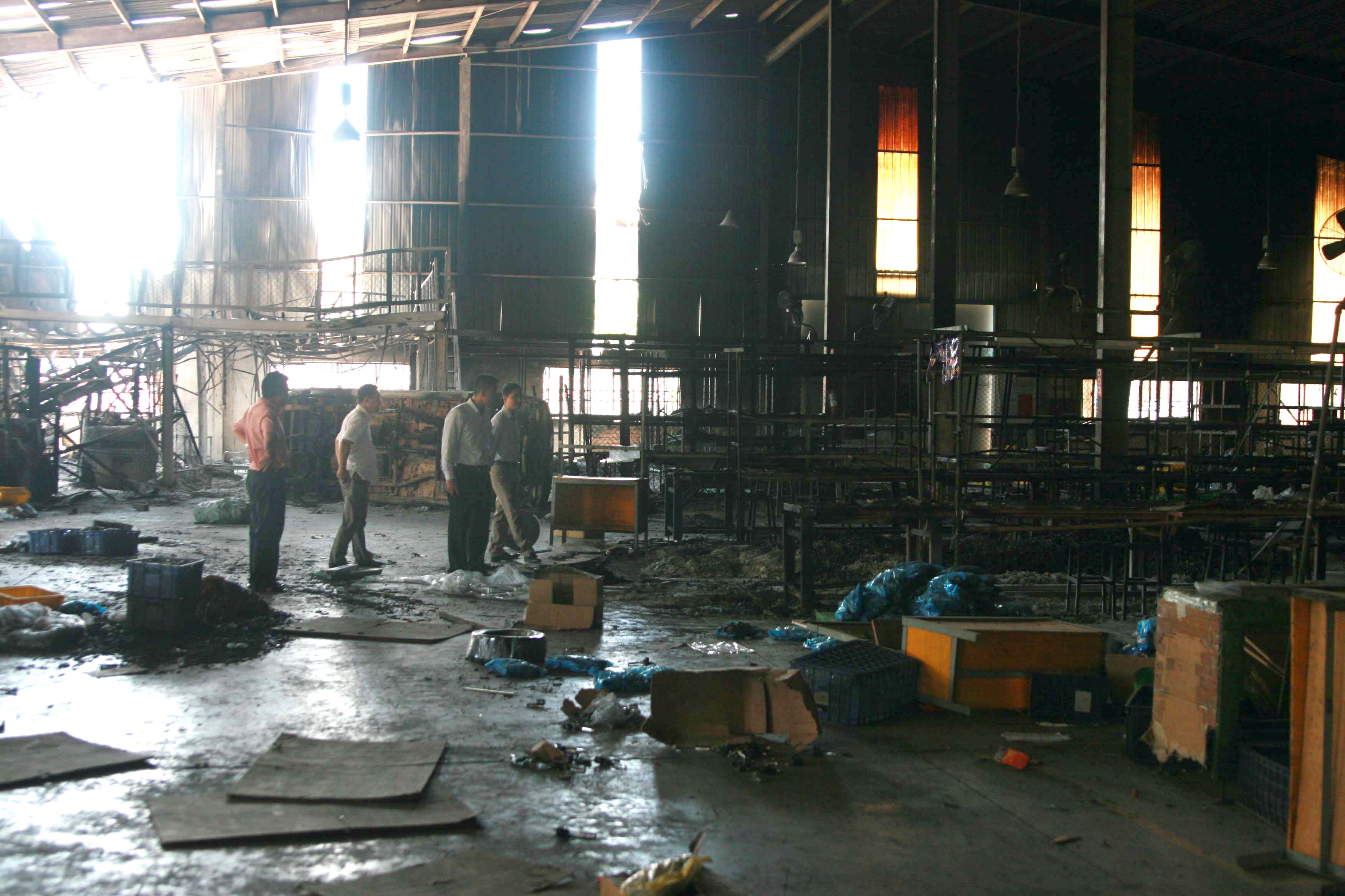 Đoàn công tác Bảo Việt đã khẩn trương đến hiện trường các khu công nghiệp ngay sau cuộc biểu tình quá khích