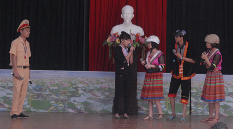 Một tiết mục tiểu phẩm tại Hội thi.
