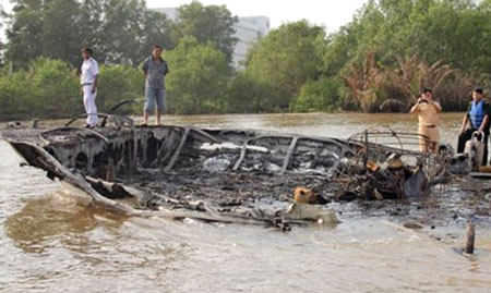 Hiện trường vụ ch&aacute;y