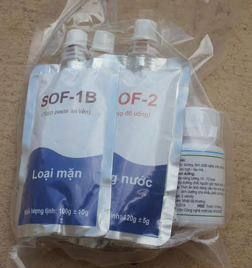 Khẩu phần ăn dạng tu&yacute;p được tặng cho lực lượng kiểm ngư