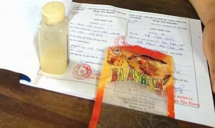 G&oacute;i bim bim được cho l&agrave; c&oacute; đỉa. Nguồn: Internet