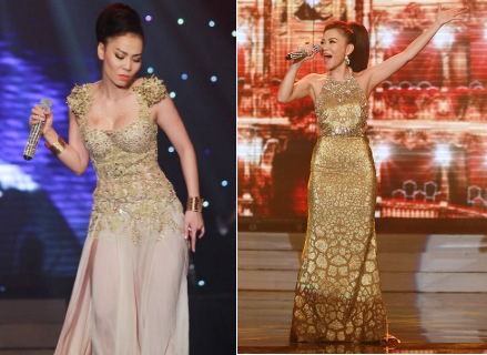 Nữ ca sĩ li&ecirc;n tiếp xuất hiện trong những trang phục thuộc hạng xa xỉ v&agrave; nổi tiếng khắp thế giới như Gucci, Versace, Chanel, Valentino, Alexander McQueen...