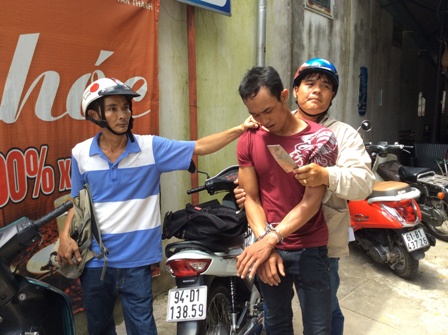 Đối tượng trộm xe đ&atilde; bị 