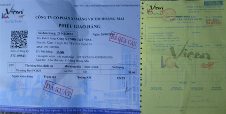 Bằng chứng chứng minh Vicem Ho&agrave;ng Mai vẫn cố t&igrave;nh tiếp tay cho phương tiện chở qu&aacute; tải