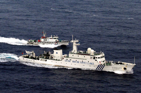 Tàu tuần tra Trung Quốc xuất hiện gần hải phận quần đảo tranh chấp Senkaku - Điếu Ngư trên biển Hoa Đông