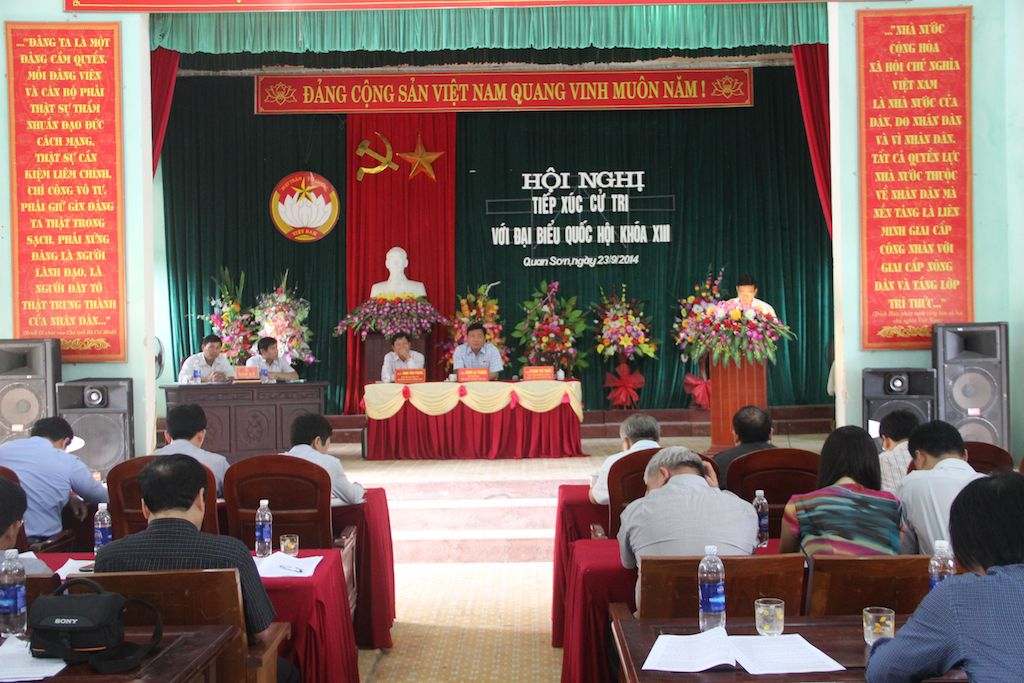 th&ocirc;ng qua c&aacute;c cuộc tiếp x&uacute;c cử tri chuẩn bị nội dung cho kỳ họp thứ 7, Quốc hội kho&aacute; XIII, Đo&agrave;n đại biểu Quốc hội tỉnh Thanh Ho&aacute; đ&atilde; tổng hợp được 11 nh&oacute;m &yacute; kiến của cử tri Thanh Ho&aacute; gửi tới Quốc hội