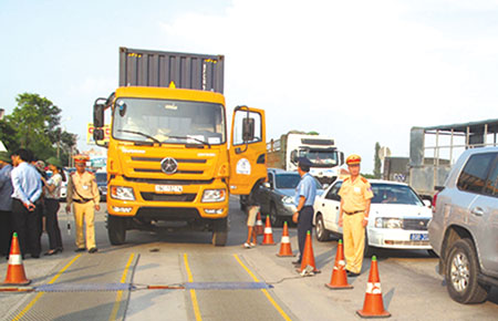 Trạm c&acirc;n lưu động tại Hải Dương