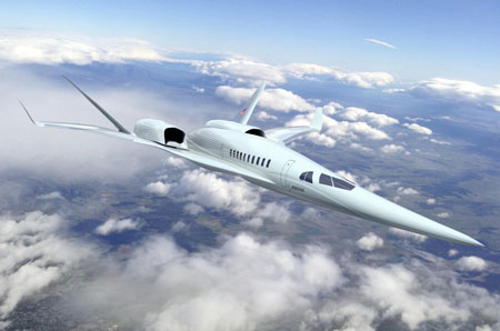 Mẫu thiết kế m&aacute;y bay si&ecirc;u thanh của Boeing với 2 động cơ đặt tr&ecirc;n.​