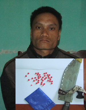 Đối tượng Thao Văn Khai c&ugrave;ng tang vật vụ &aacute;n li&ecirc;n quan