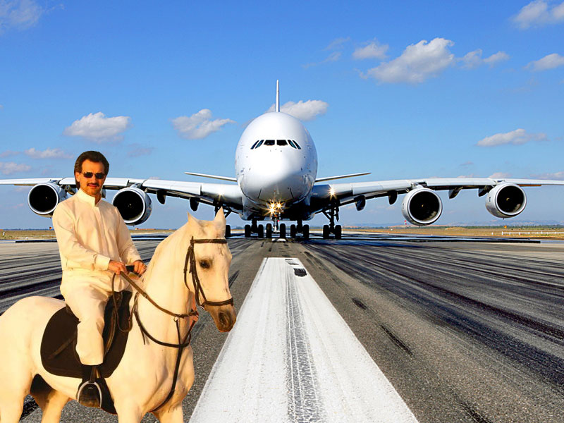 Ho&agrave;ng tử Ả Rập Al-Waleed bin Talal l&agrave; chủ nh&acirc;n của một trong những chiếc m&aacute;y bay c&aacute; nh&acirc;n đắt đỏ nhất thế giới n&agrave;y. 