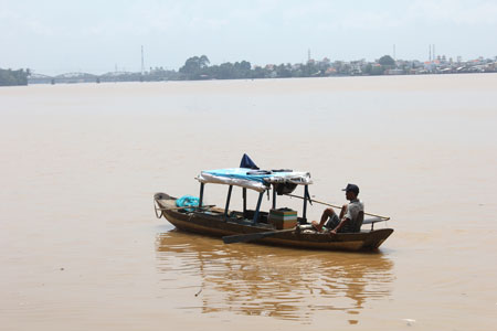 Một g&oacute;c s&ocirc;ng Đồng Nai, nơi dự &aacute;n đang được triển khai lấn s&ocirc;ng