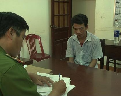 Đối tượng Nguyễn Văn Dũng tại cơ quan C&ocirc;ng an