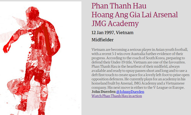 Đoạn m&ocirc; tả về Thanh Hậu tr&ecirc;n The Guardian